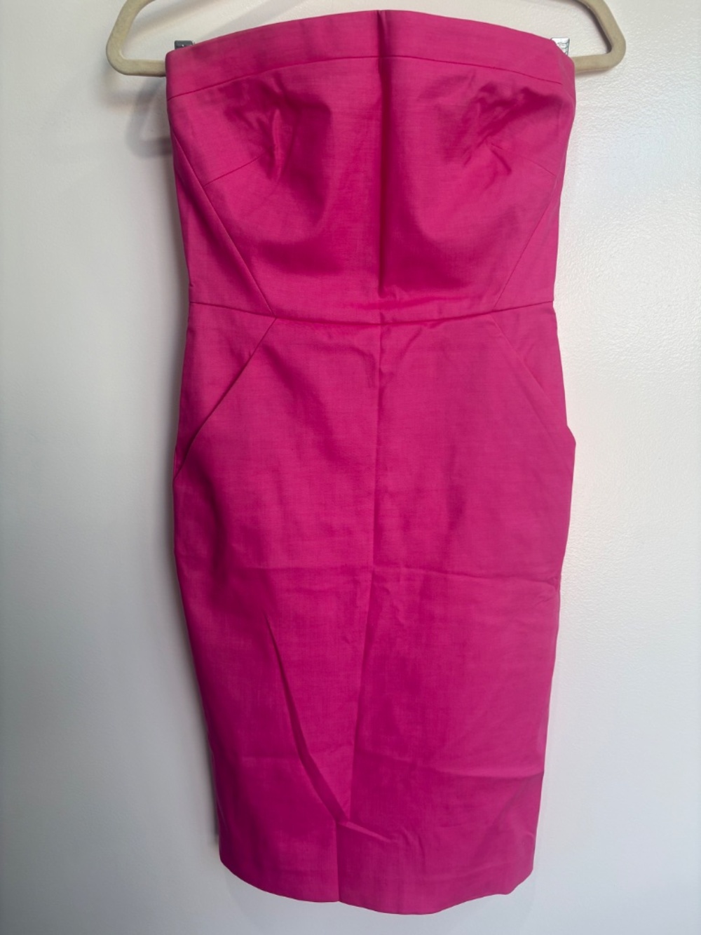 Pink strapless dress